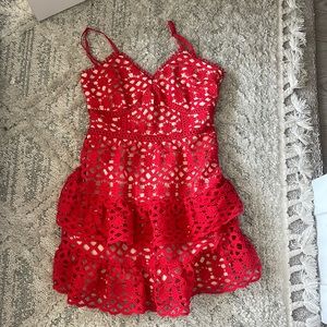 Homecoming lulus red dress